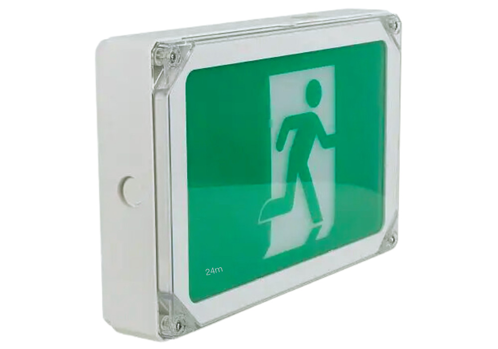 FORTRESS Weatherproof Exit Light 24m